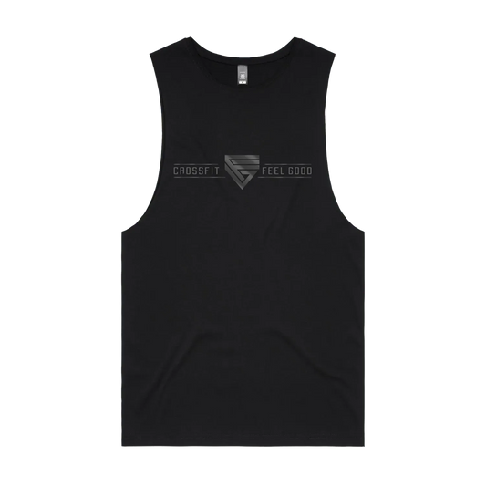 Black front flat lay